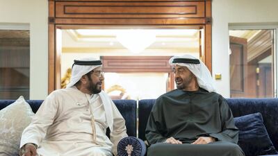 The pair discussed UAE's achievements under the President, Sheikh Khalifa.