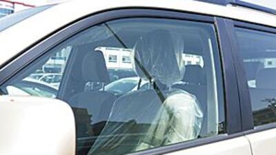 Uncover the plastic and enjoy your car.