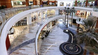 Above, the new extension to the Al Ghurair Mall in Deira. Antonie Robertson / The National