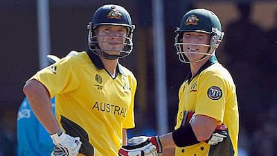 Watson, left, and Haddin played unusually slow for their standards.