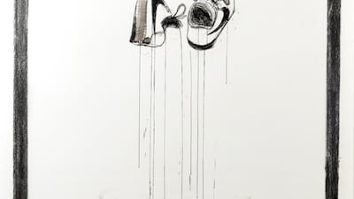 Harb is a Gaza native with numerous family members still residing there. Pictured: Dystopia is not a Noun 8. Photo: Tabari Artspace