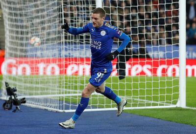 Leicester City's Jamie Vardy will be a threat to Stoke City. Carl Recine / Action Images via Reuters