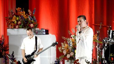 Billy Gould, left, and Mike Patton of Faith No More. Tim Mosenfelder / Getty Images