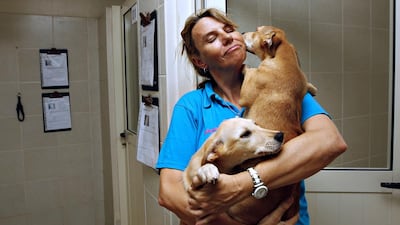 Jackie Ratcliffe, chairwoman of K9 Friends, said it has been a sad and disheartening time at the organisation. Jeffrey E Biteng / The National