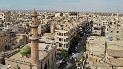 A view of the rebel-held northern Syrian city of Idlib. AFP