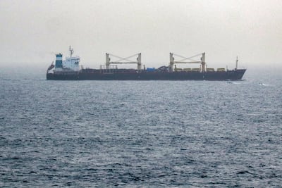 A ship crosses the Bab Al Mandeb strait off the coast of southern Yemen. AFP