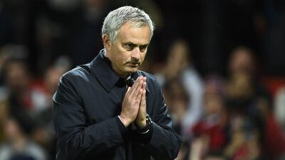 Jose Mourinho apologised to Manchester United fans for their 4-0 Premier League defeat to Chelsea on Sunday. Oli Scarff / AFP