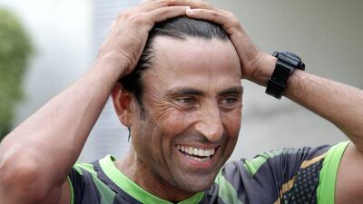 Younis Khan shown in Lahore, Pakistan on Tuesday. KM Chaudary / AP