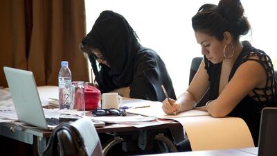 Students of the London College of Fashion. Courtesy London College of Fashion