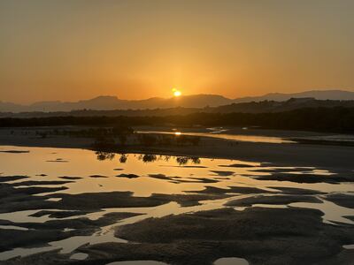 A photo of the first sunset I took in Ras Al Khaimah right after my diagnosis. Rachel Kelly / The National