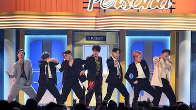 BTS have been awarded a star on Dubai's Walk of Fame. AP