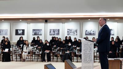 Mr Pompeo said he was highly impressed by the empowerment of women in the Emirates. 'Equality of men and women is the guiding principle of the UAE,' he said. Abdulla Al Neyadi / Ministry of Presidential Affairs