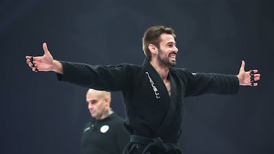 Pedro Ramalho of Portugal after defeating Lucas Protacio of Brazil in the 77kg gold medal match