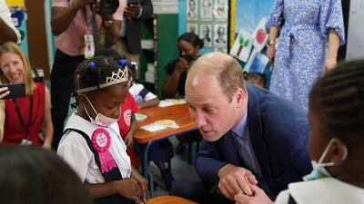 Prince William and Kate were at the school to promote the Duchess of Cambridge's ongoing work to elevate the importance of early childhood. PA
