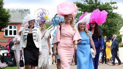 Racegoers during ladies day. Reuters