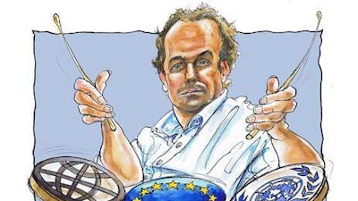 Illustration of Peter Middlebrook by Christopher Burke