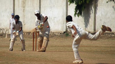 Mumbai schoolboy Pranav Dhanawade (C), 15, hits a shot as he smashed a 117-year-old record for the highest number of runs scored in one innings in Mumbai on January 5, 2016. A Mumbai schoolboy made history on January 5 when he became the first batsman in any class of cricket to score 1,000 runs in a single innings, with Indian legend Sachin Tendulkar leading the plaudits. Dhanawade smashed his way to 1,009 not out off 323 balls. AFP