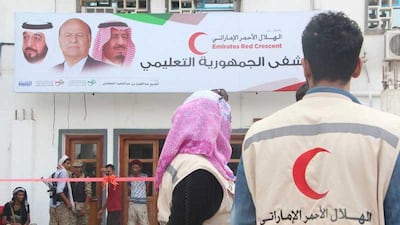 The Emirates Red Crescent opened a dengue treatment centre on June 16, 2016 at Aden’s Republic Hospital, which it has been helping to rebuild since last year. Wam / December 15, 2015