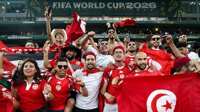 Tunisia fans in the World Cup spirit for the Group F match between Sweden and Tunisia at the Monterrey Stadium in Guadalupe, Nuevo Leon state, northern Mexico. AFP