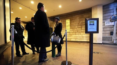 At about 8am on Saturday, there were just four people waiting outside the Four Seasons Hotel near London’s Park Lane. Stephen Lock for The National