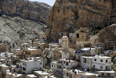 A partial view of the mountain village of Maalula. AFP