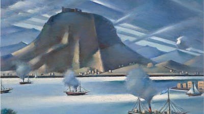 Mahmoud Said's Vue de la plage a Cassata en Grece (View of the beach in Cassata in Greece) has an estimated sale price of up to $470,000. Photo: Christie's