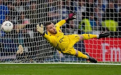 David de Gea was viewed as an excellent shot-stopper at Manchester United but there were long-standing concerns over his distribution skills. AP