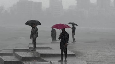 Intense monsoon storms battered India on July 8, flooding parts of the financial capital Mumbai. AFP