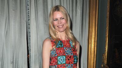 Claudia Schiffer, in Michael Kors, attends a dinner at the US Embassy on March 7, 2011 in Paris, France. Getty Images