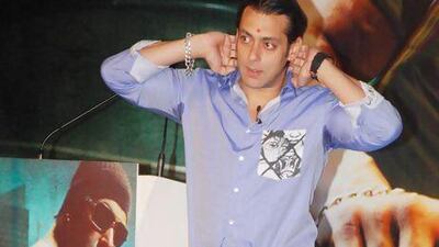 Salman Khan's tapori (rakish) look in the 2008 film Wanted was kept in mind when designing the main character of the new game app Fighter Lukkha. AFP