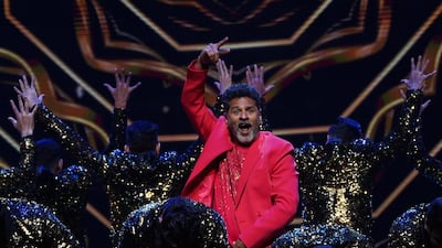 Actor and director Prabhu Deva on the IIFA Utsavam 2024 stage