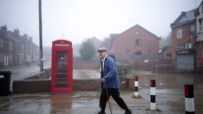 Flood waters recede in the village of Catcliffe after Storm Babet hit Rotherham, United Kingdom. Getty Images