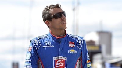 Justin Wilson, of England, walks on pit road during qualifying on Saturday for the Pocono IndyCar 500 race, during which he was injured in a crash on Sunday. On Monday he died from the injuries. Derik Hamilton / AP / August 22, 2015