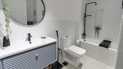 The renovated bathroom
