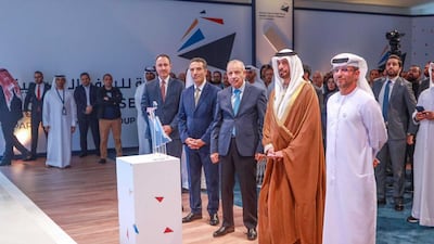 Sheikh Khalifa bin Mohammed Al Nahyan, UAE ambassador to Jordan (second from right), and Tawfiq Kreishan, Jordan's Deputy Prime Minister and Minister of Local Administration (third from right), at the inauguration of Aqaba Cruise Terminal. Photo: AD Ports
