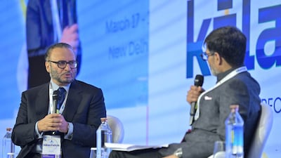 Dr Anwar Gargash participates in the Raisina Dialogue, organised by the Indian Ministry of External Affairs in New Delhi. Photo: Dr Anwar Gargash / X