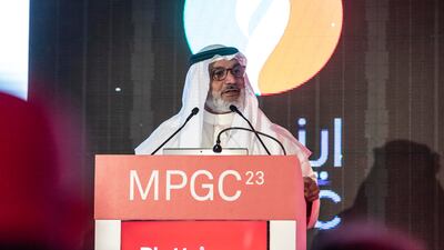 Opec secretary general Haitham Al Ghais at the Middle East Petroleum and Gas Conference in Dubai. Antonie Robertson / The National