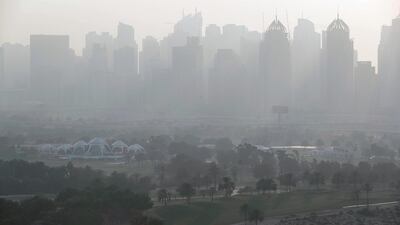 Hazy weather continues in Dubai. Antonie Robertson/The National