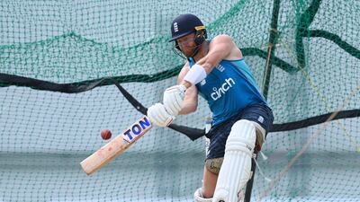 Jonny Bairstow during England's training session in Antigua. Getty