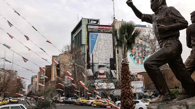 Palestine Square in Tehran. AFP
