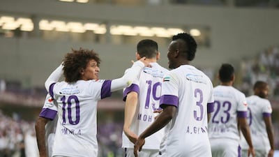 Al Ain maintain a four-point lead over Al Jazira for the Arabian Gulf League title with seven matches left in the season. Anas Kanni / Al Ittihad