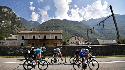 Action from Stage 17. AFP