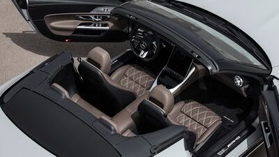 Seating is elegant and comfy in the SL 55