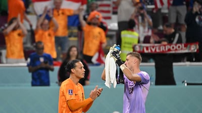 NETHERLANDS RATINGS: Andries Noppert 8 - The giant goalkeeper saved from Pulisic after two minutes, and again from Weah after 42. Two blocks at the start of the second half. Scrambled at the fortunate USA goal, but wise to rush out to stop another attack a minute later. Vital at the end as the USA went for it. AFP