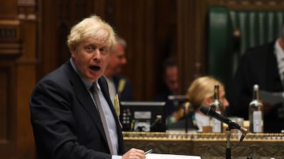 Britain's Prime Minister Boris Johnson was accused Wednesday of presiding over a "rogue state" as his government introduced legislation that intentionally breaches its EU withdrawal treaty in the messy countdown to a full Brexit divorce. AFP Photo / UK Parliament