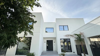 The exterior of their home