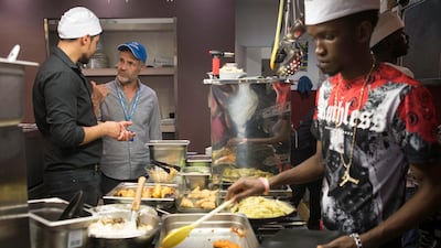 The author met and cooked with the refugee founders and refugee chefs at the Orient Experience restaurant in Catania Sicily UNHCR