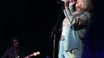 Kesha performs at Dylan Fest. Laura Roberts / Invision / AP.