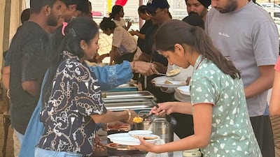 The Jain family, friends and household staff make the tourists feel at home.