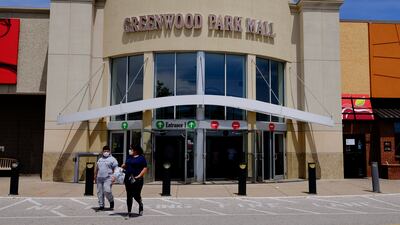 Greenwood Park Mall, shown here in the daytime. AP
